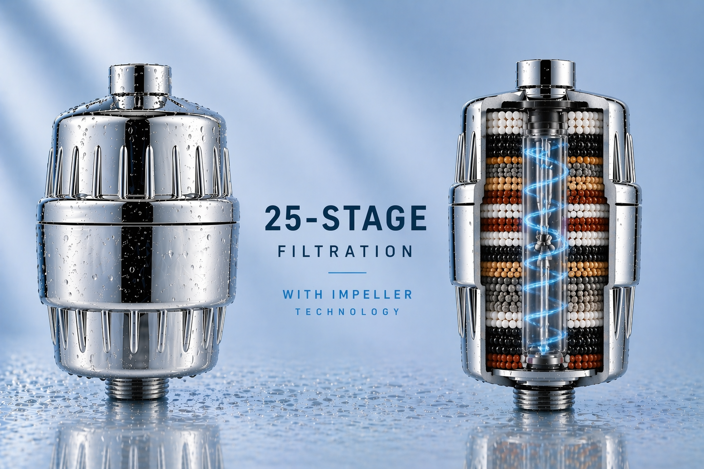AquaVive PureFlow Shower Filter
